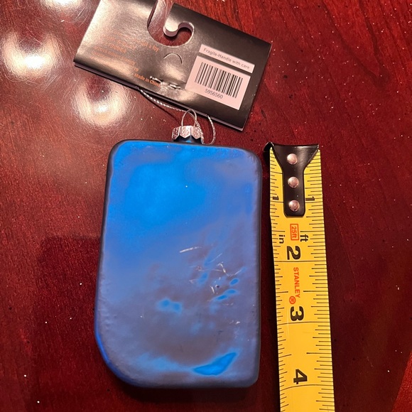 New Glass Blue Hand Held Game Ornament - Picture 2 of 2